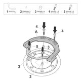 Fixation de Sacoche de Réservoir Click System Ducati / KTM / Triumph - LE PRATIQUE DU MOTARD