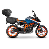 Fixation pour Top Case KTM Duke 125/390 - LE PRATIQUE DU MOTARD
