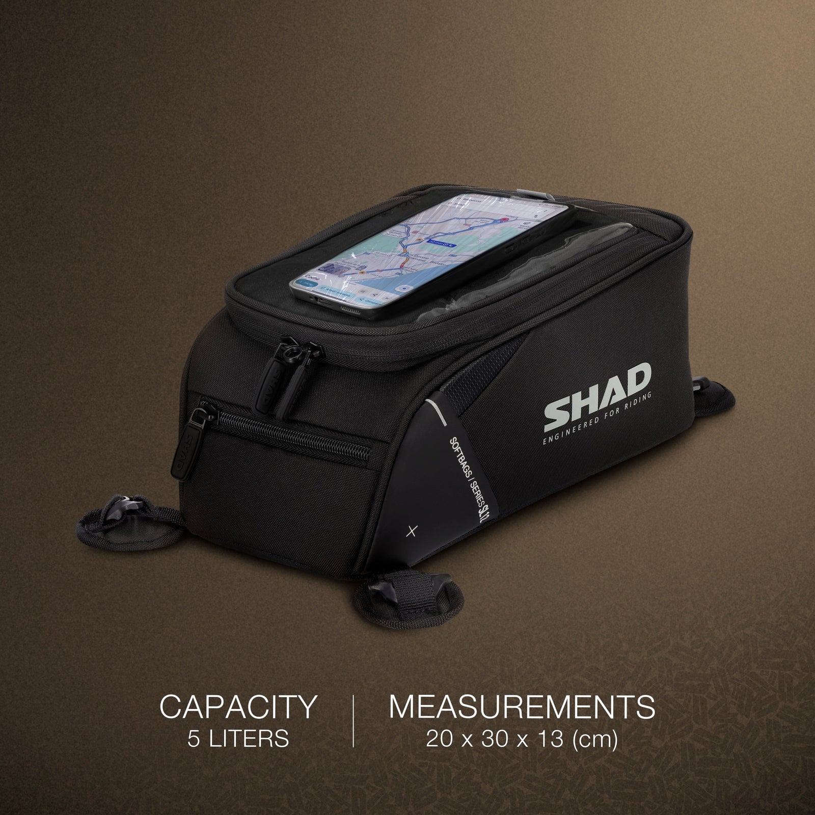 Sacoche Réservoir Magnétique SHAD SL12M — Sacoche Moto 12L - LE PRATIQUE DU MOTARD