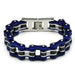 Bleu/Argent/Noir
