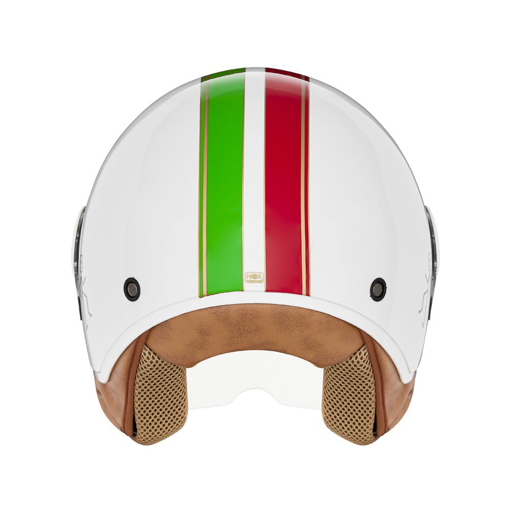 Casque Moto Jet N210 EVO Blanc Italie | NOX - LE PRATIQUE DU MOTARD