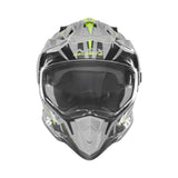 Casque Moto Cross N312 Track Gris Nardo Jaune Fluo | NOX - LE PRATIQUE DU MOTARD