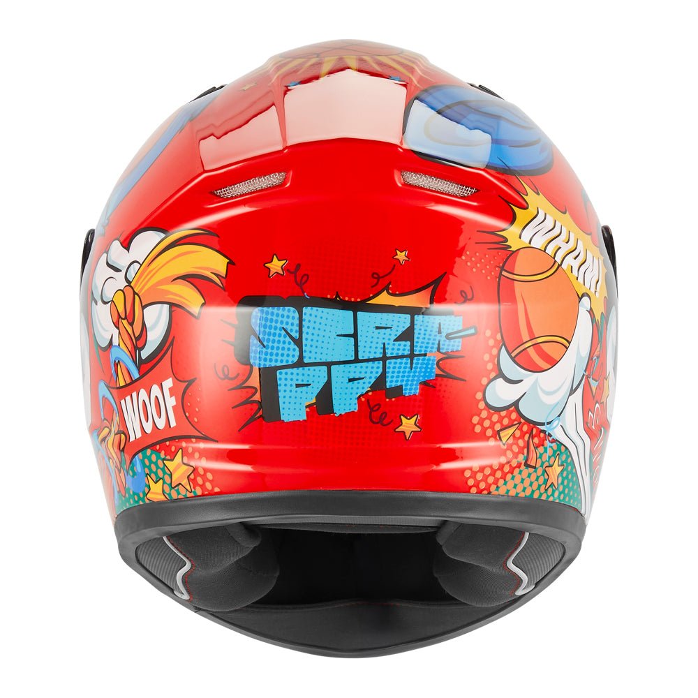 Casque Moto Intégral Enfant N731 Scrappy Rouge | NOX - LE PRATIQUE DU MOTARD