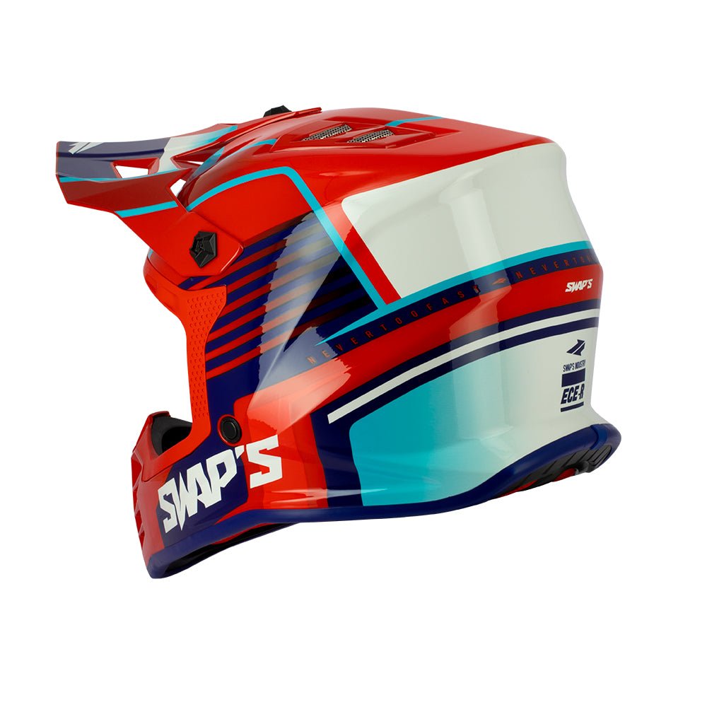 Casque Cross Enfant SWAP'S Rock'it RED Mission - Homologué ECE 22.06 | Édition Limitée - LE PRATIQUE DU MOTARD