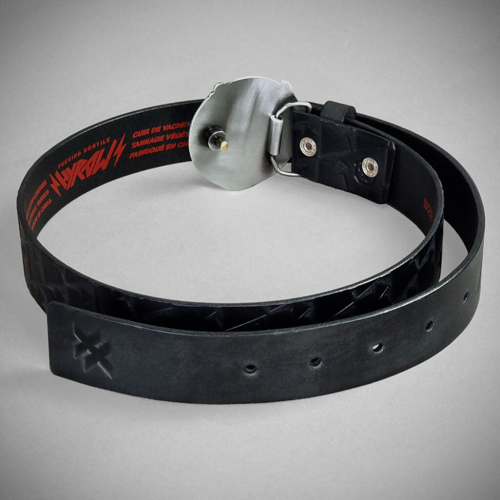 Ceinture cuir avec boucle Brotherhood™ | Badass Biker™ - LE PRATIQUE DU MOTARD