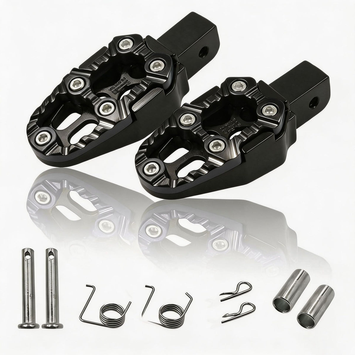 Cale-pieds moto antidérapants en aluminium