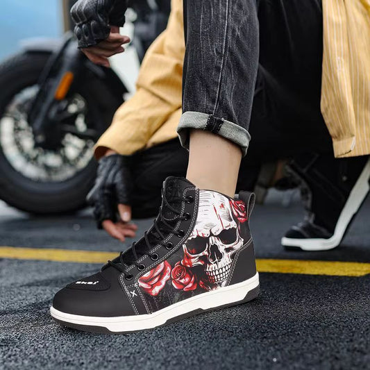 Basket Moto Skull & Roses Montante | URBANDARK™