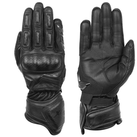 Summer leather motorcycle gloves - Approved