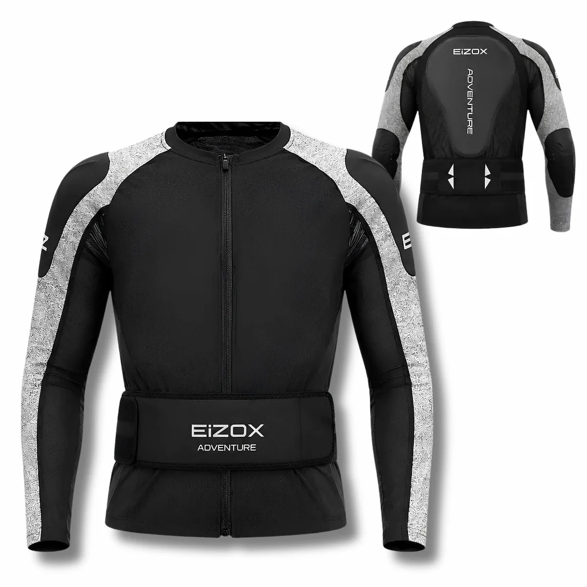Gilet moto homme été — CE Niveau 2 + Ceinture Lombaire  | EIZOX™ ADVENTURE
