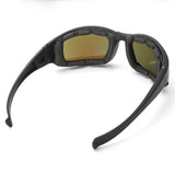 Blue motorcycle goggles - CX5 with interchangeable lenses