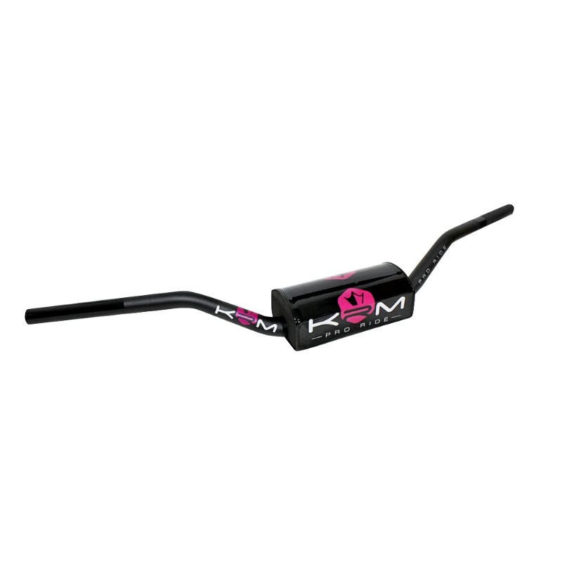 Guidon alu 28mm KRM Pro Ride noir/rose - Performance - LE PRATIQUE DU MOTARD