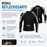 Gilet moto homme été — CE Niveau 2 + Ceinture Lombaire  | EIZOX™ ADVENTURE