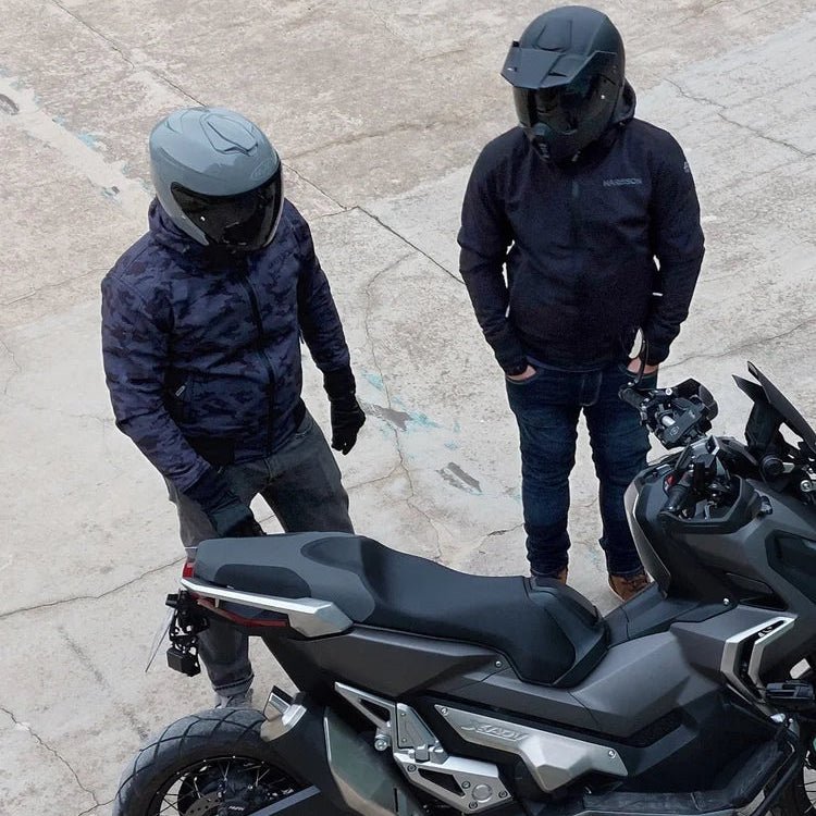Veste Moto Softshell Homme Bleu CE Niveau A | STEWART™ - LE PRATIQUE DU MOTARD