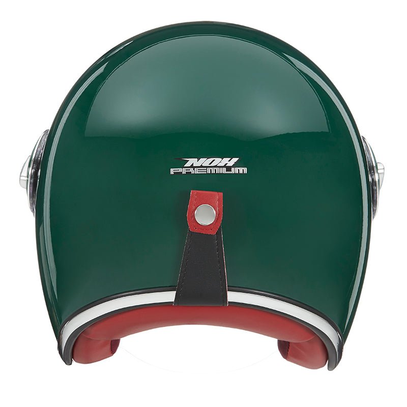 Casque Moto Jet Heritage Vert Anglais | NOX - LE PRATIQUE DU MOTARD