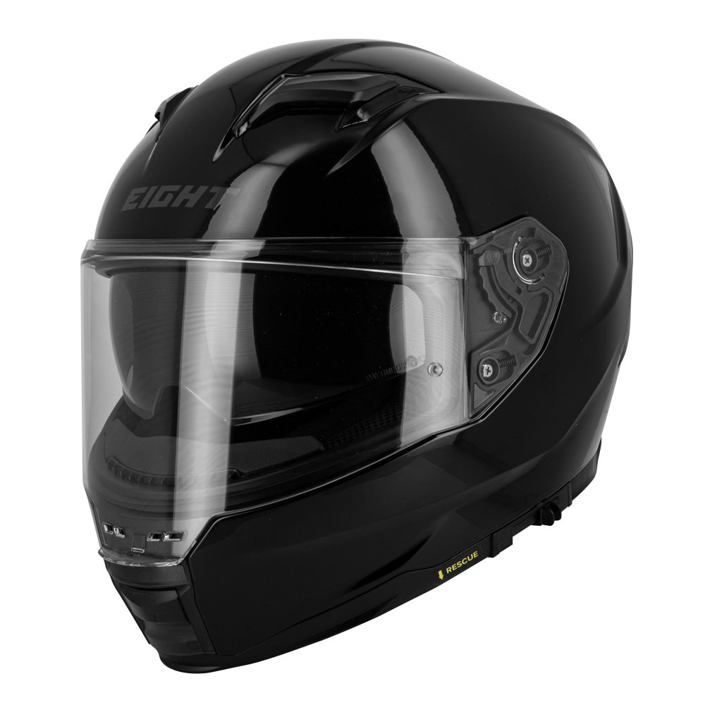 Casque de moto femme Noir Brillant - S442 VENGE - LE PRATIQUE DU MOTARD