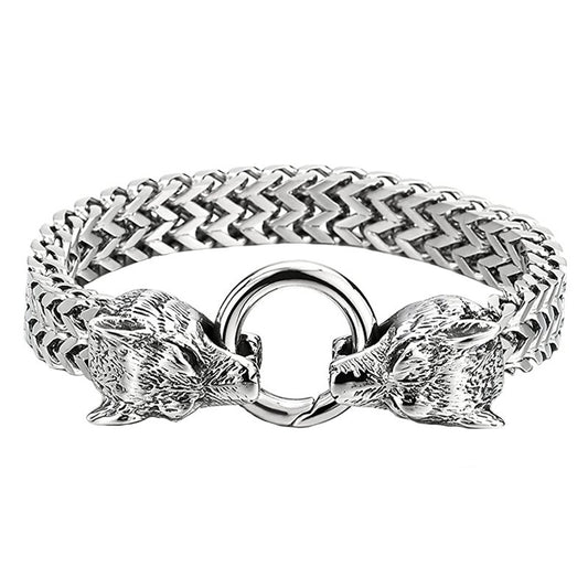 Bracelets Bikers tête de loup