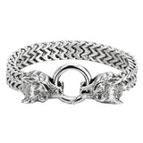 Bracelets Bikers tête de loup