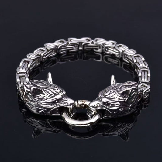 Bracelets Bikers tête de loup