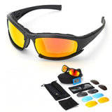 Blue motorcycle goggles - CX5 with interchangeable lenses