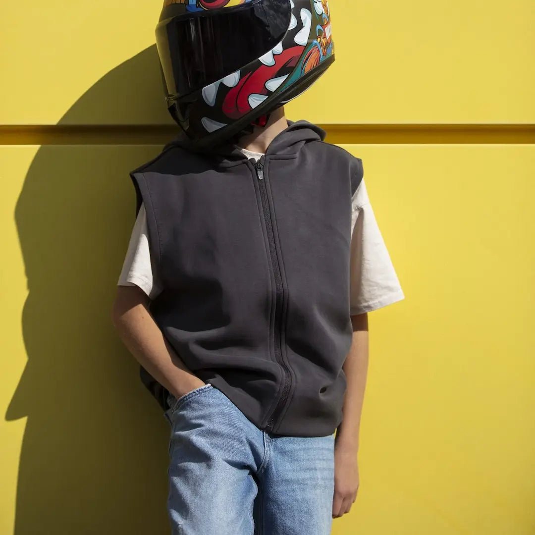 Casque Moto Intégral Enfant N731 Scrappy Kaki Mat | NOX - LE PRATIQUE DU MOTARD