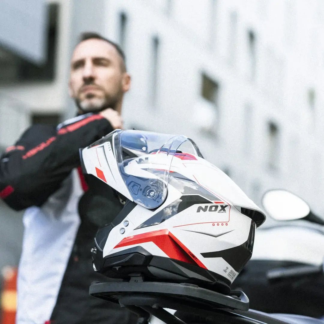 Casque Moto Modulable N967 Synchro Noir Mat Titanium | NOX - LE PRATIQUE DU MOTARD