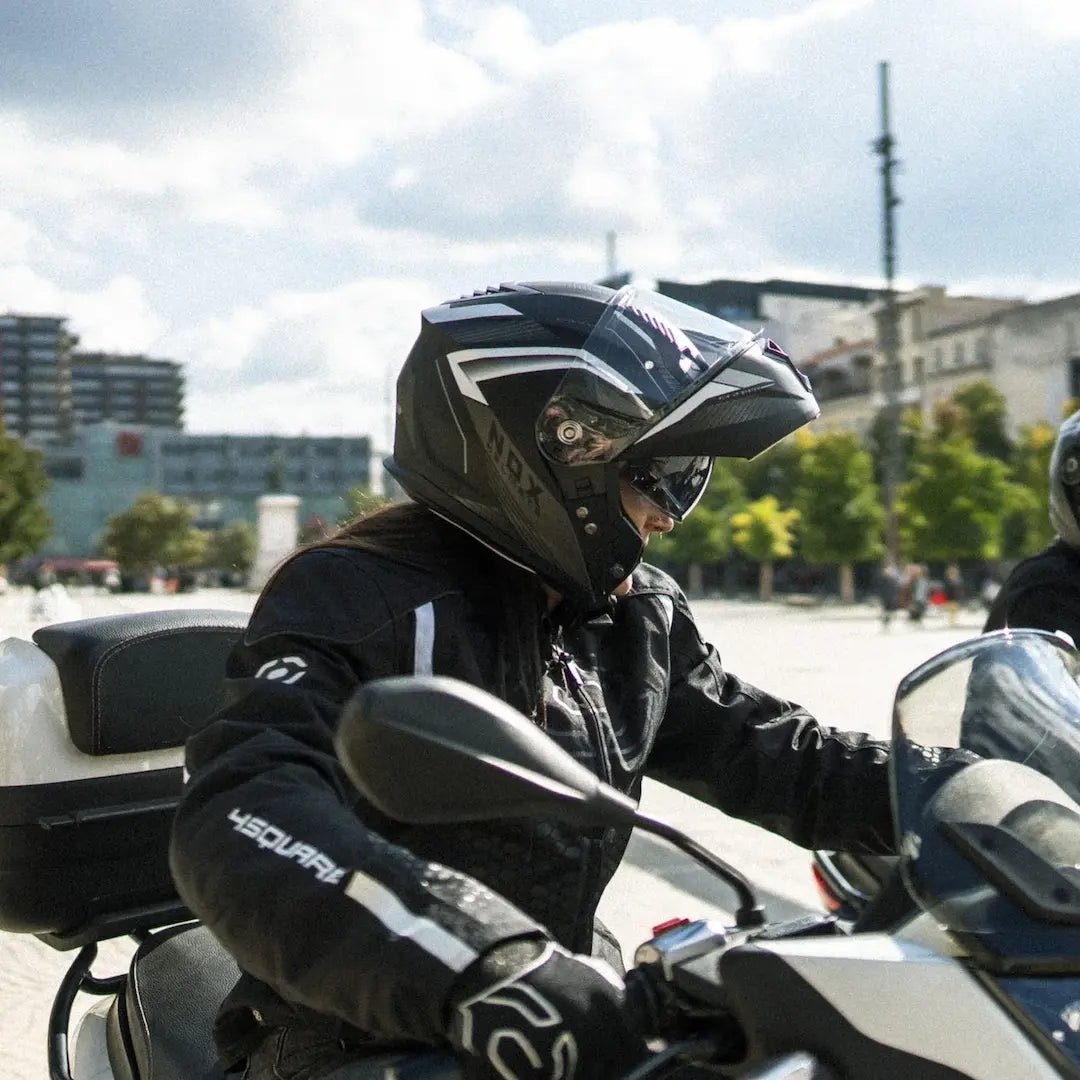 Casque Moto Modulable N968 Shift Blanc Rouge | NOX - LE PRATIQUE DU MOTARD
