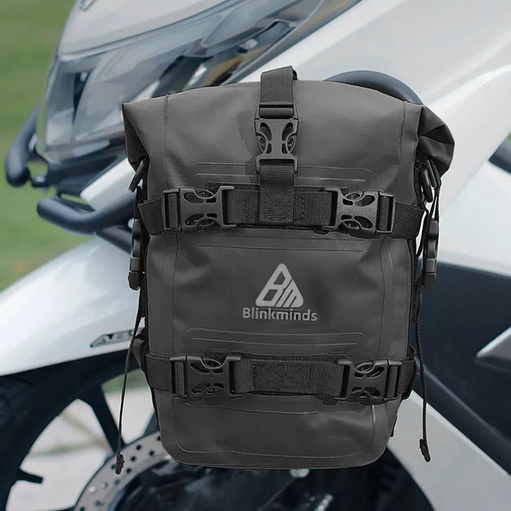 Sacoche moto crash bar 100% etanche 8L | BLINKMINDS™ - LE PRATIQUE DU MOTARD