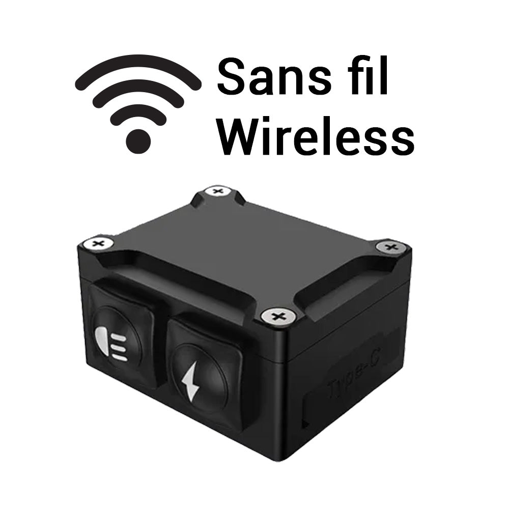 Kit feux additionnels moto 25W - contenu