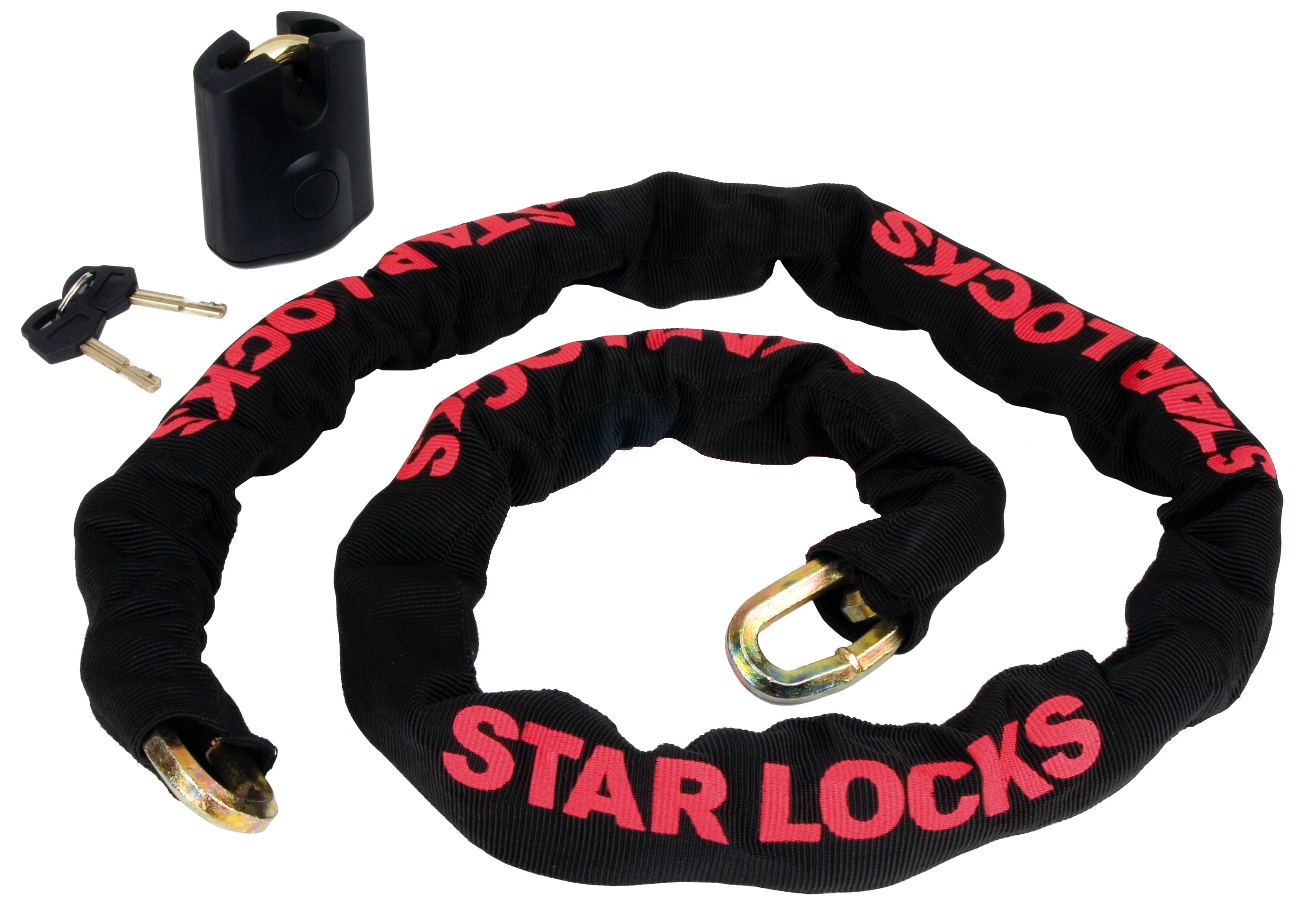Chaine Antivol Star Locks ROCPAD15 10mm 1m50 avec cadenas