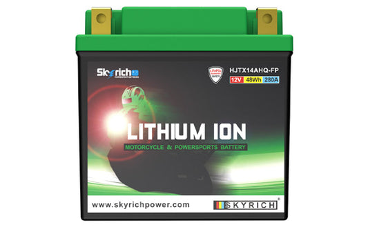 Batterie Moto Lithium 12V — Remplace YTX14AH-BS