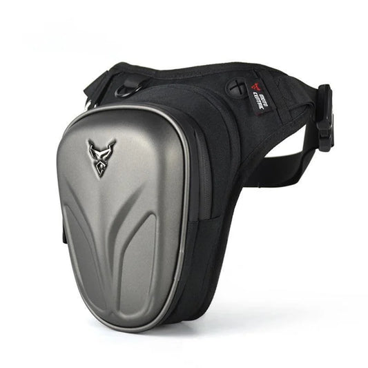 Sacoche de jambe moto -Gris Mat - LE PRATIQUE DU MOTARD