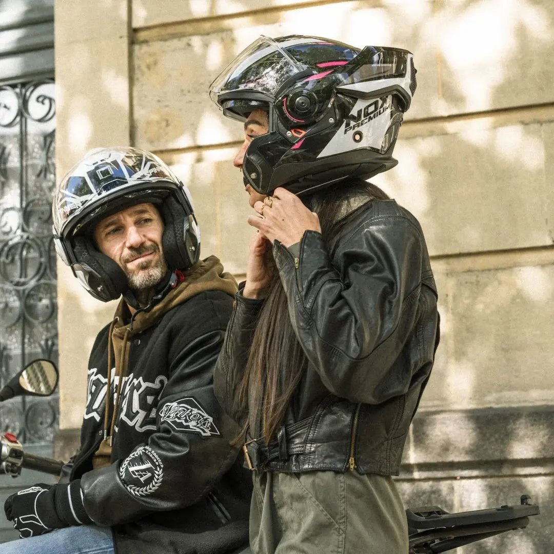 Casque Moto Modulable Spinner Ark Noir Mat Rouge | NOX - LE PRATIQUE DU MOTARD