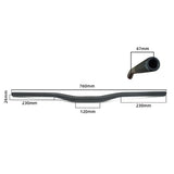 Guidon Moto Alu 28mm Plat - Confort et Style Cafe Racer - LE PRATIQUE DU MOTARD