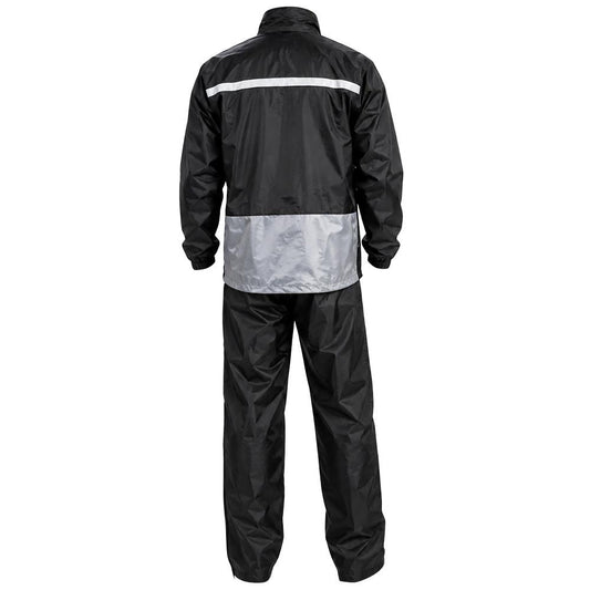 Ensemble Pluie Moto 2 Pièces Enduit PVC — 100 % Étanche