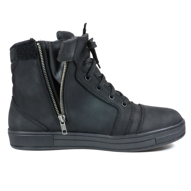Basket Moto Homme Harisson Branco Full Black — Waterproof Cuir CE - LE PRATIQUE DU MOTARD