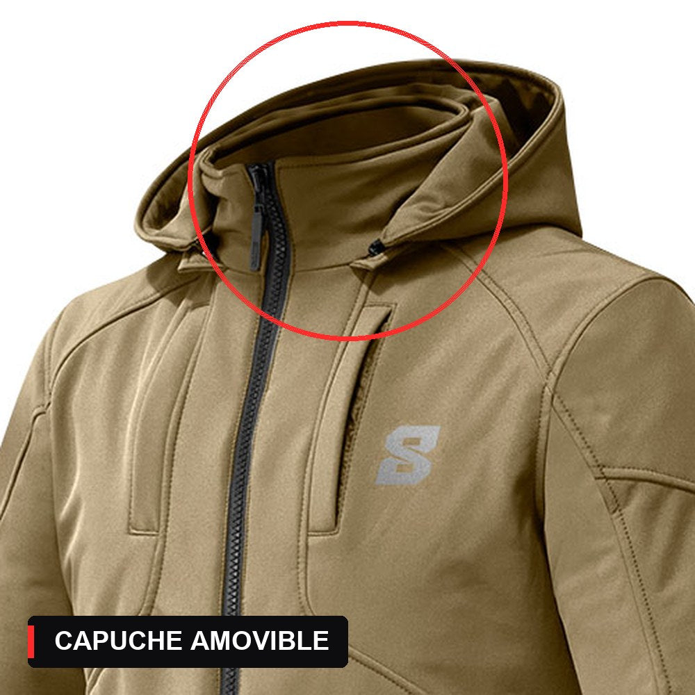 Blouson CIRRUS sable : capuche amovible