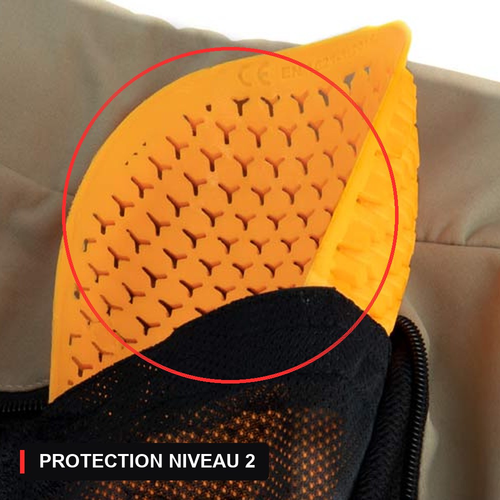 Blouson CIRRUS sable : protection niveau 2