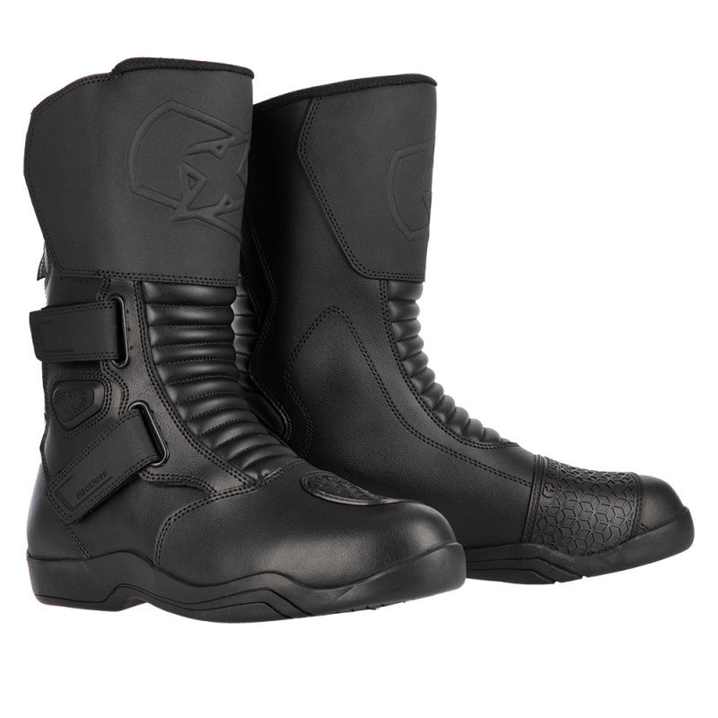 Bottes moto homme imperméables et respirantes, noires | Oxford