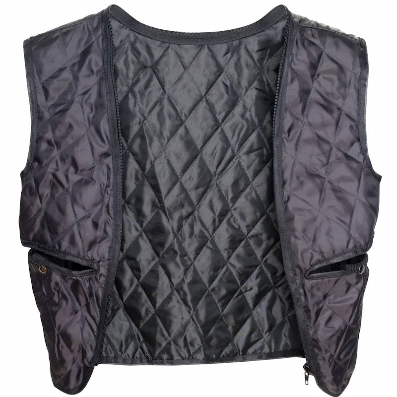 Blouson cuir moto femme style vintage | LEGENDARY 58™ Bleu Navy | DESTOCKAGE — La doublure