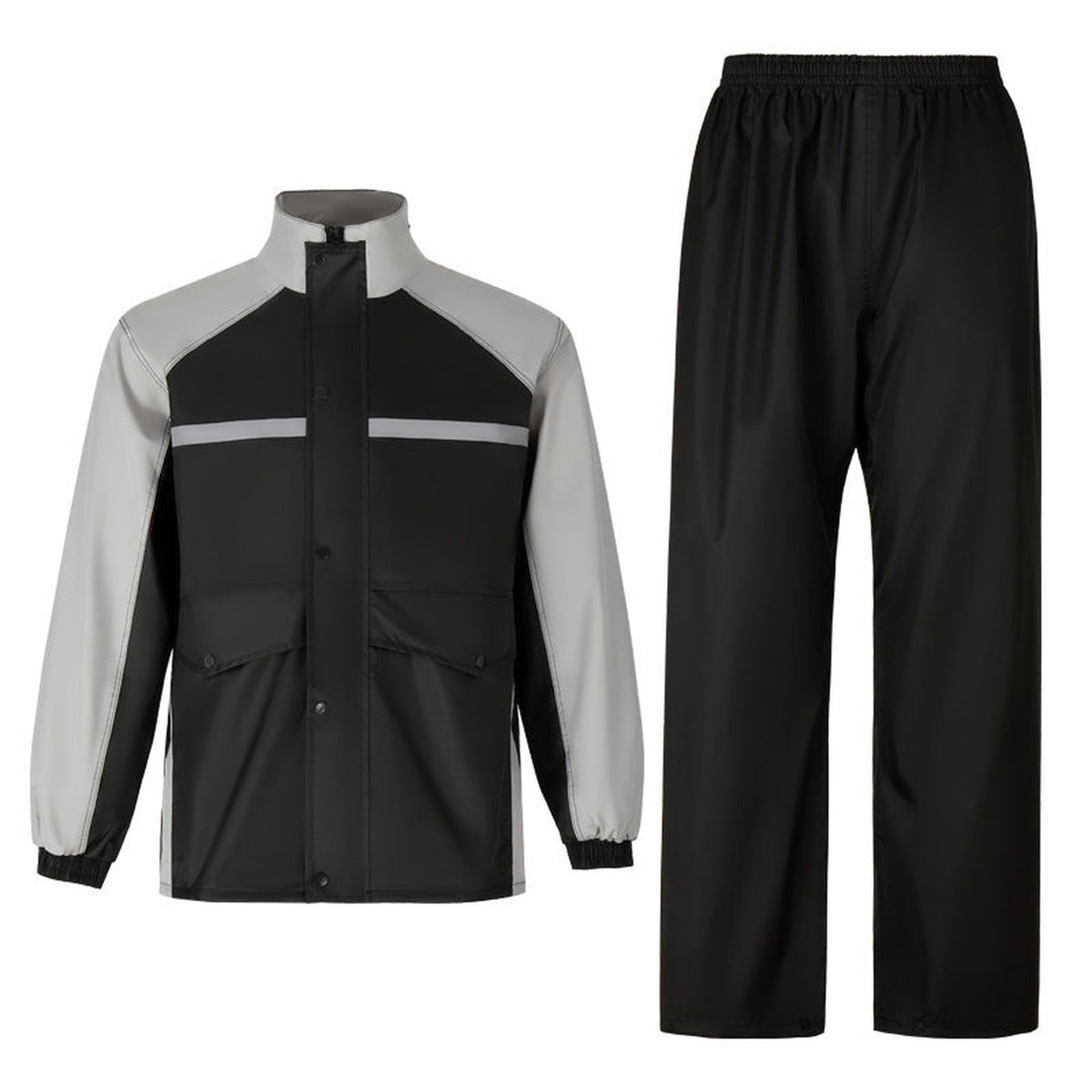 Tenue de Pluie Moto Imperméable 15 000 mm – Veste et Pantalon | EIZOX™ — Coloris gris