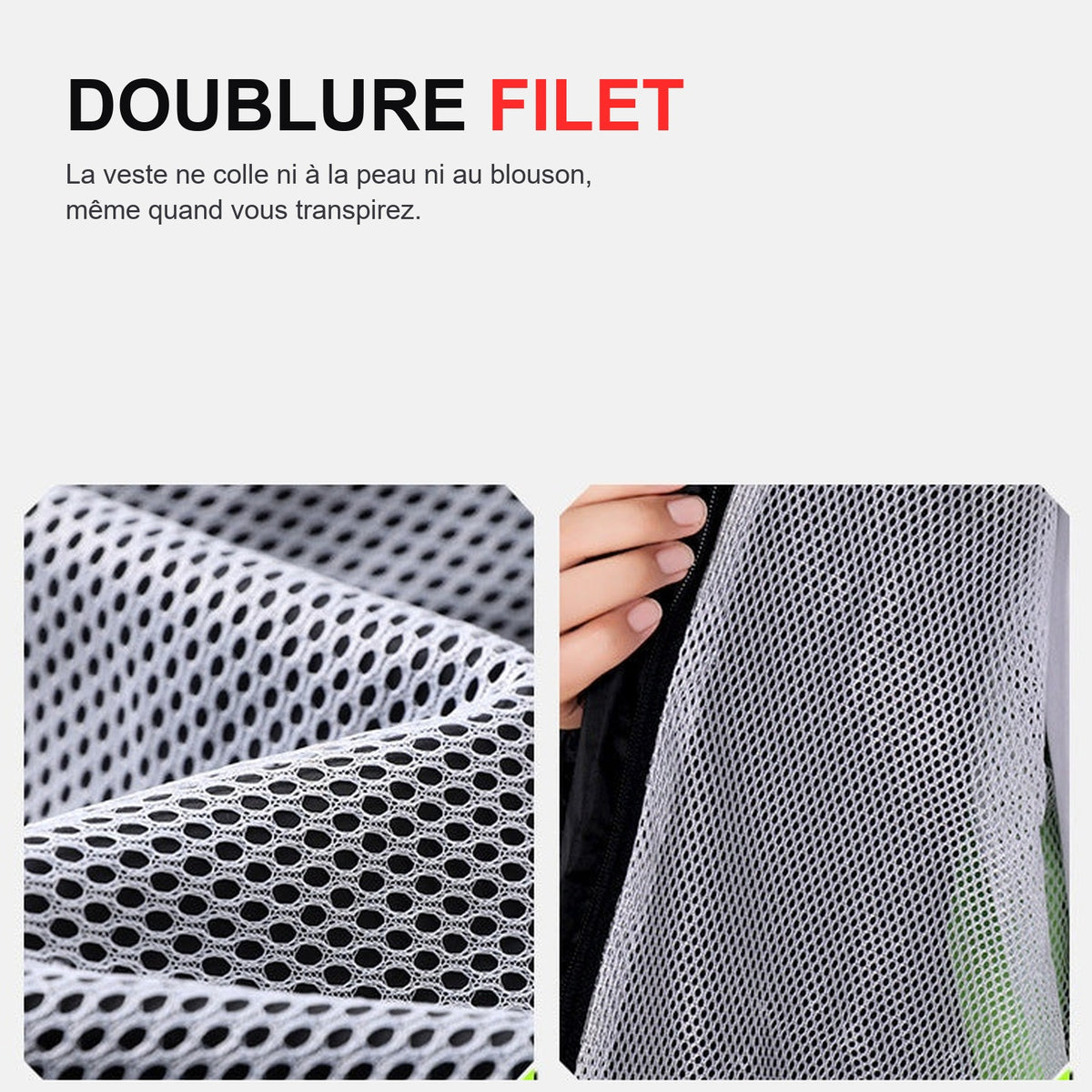 Tenue de Pluie Moto Imperméable 15 000 mm – Veste et Pantalon | EIZOX™ — La doublure