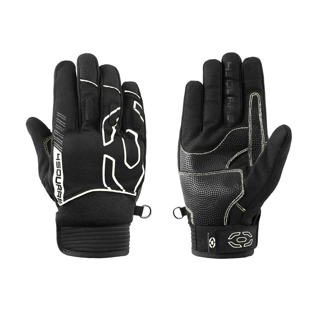 Gants Moto Mesh Homme Noir et Blanc — Été Ventilé CE