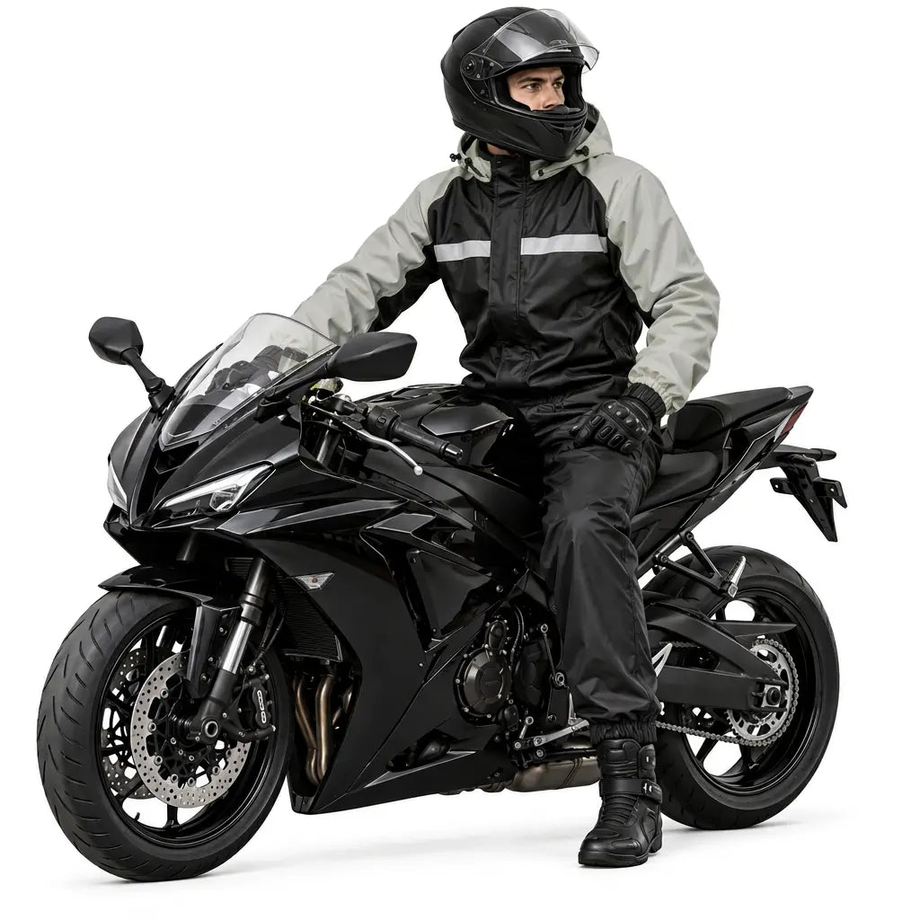 Tenue de Pluie Moto Imperméable 15 000 mm – Veste et Pantalon | EIZOX™ — 