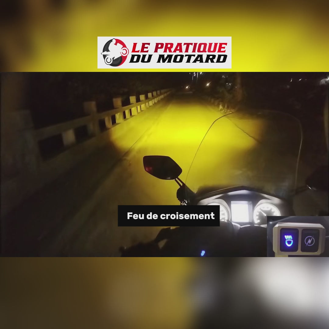 Phare LED puissant a double éclairage longue portée  |  100W -12000LM