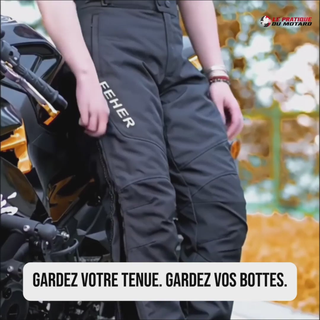 Surpantalon moto femme —  étanche, CE2 | BORÉALE™