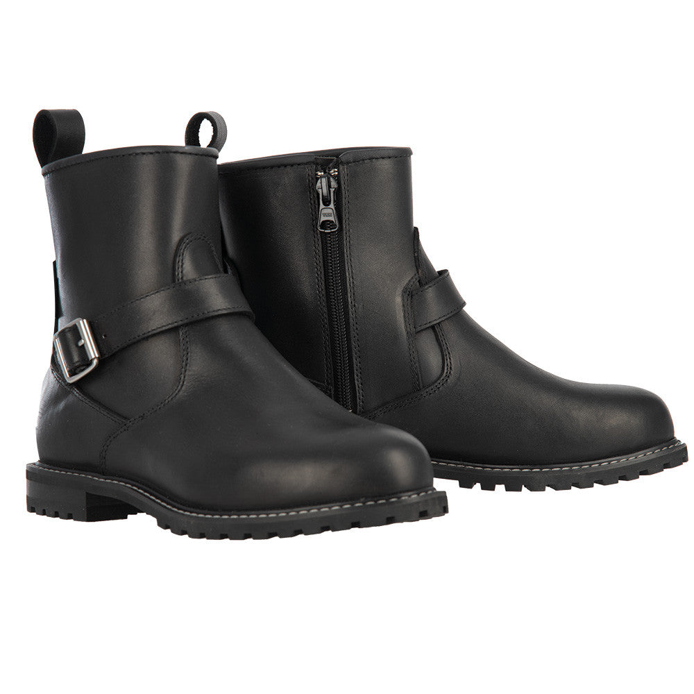 Bottes Moto Femme Cuir Oxford Sofia — Imperméables, Noir