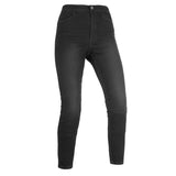 Jean Moto Femme Noir Stretch — Confort d'un Legging, Genouillères CE | RAVEN™