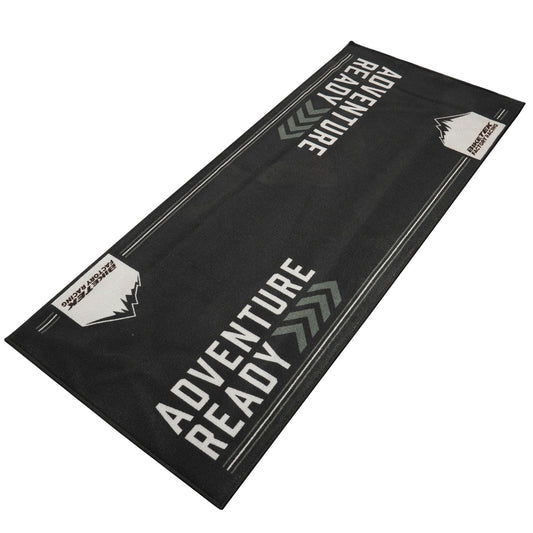 Tapis environnemental moto Adventure Gris 190x80cm pour garage, atelier et paddock