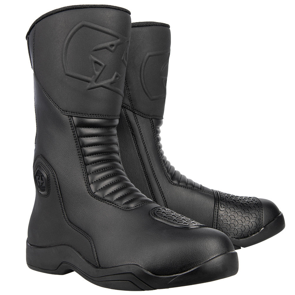 Bottes Moto Homme Oxford Tracker 2.0 — Imperméables CE EN 13634, Noir