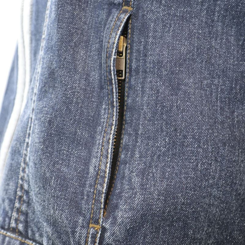 Veste Moto Coton Chiné Homme Harisson West Side II Bleu/gris CE - LE PRATIQUE DU MOTARD